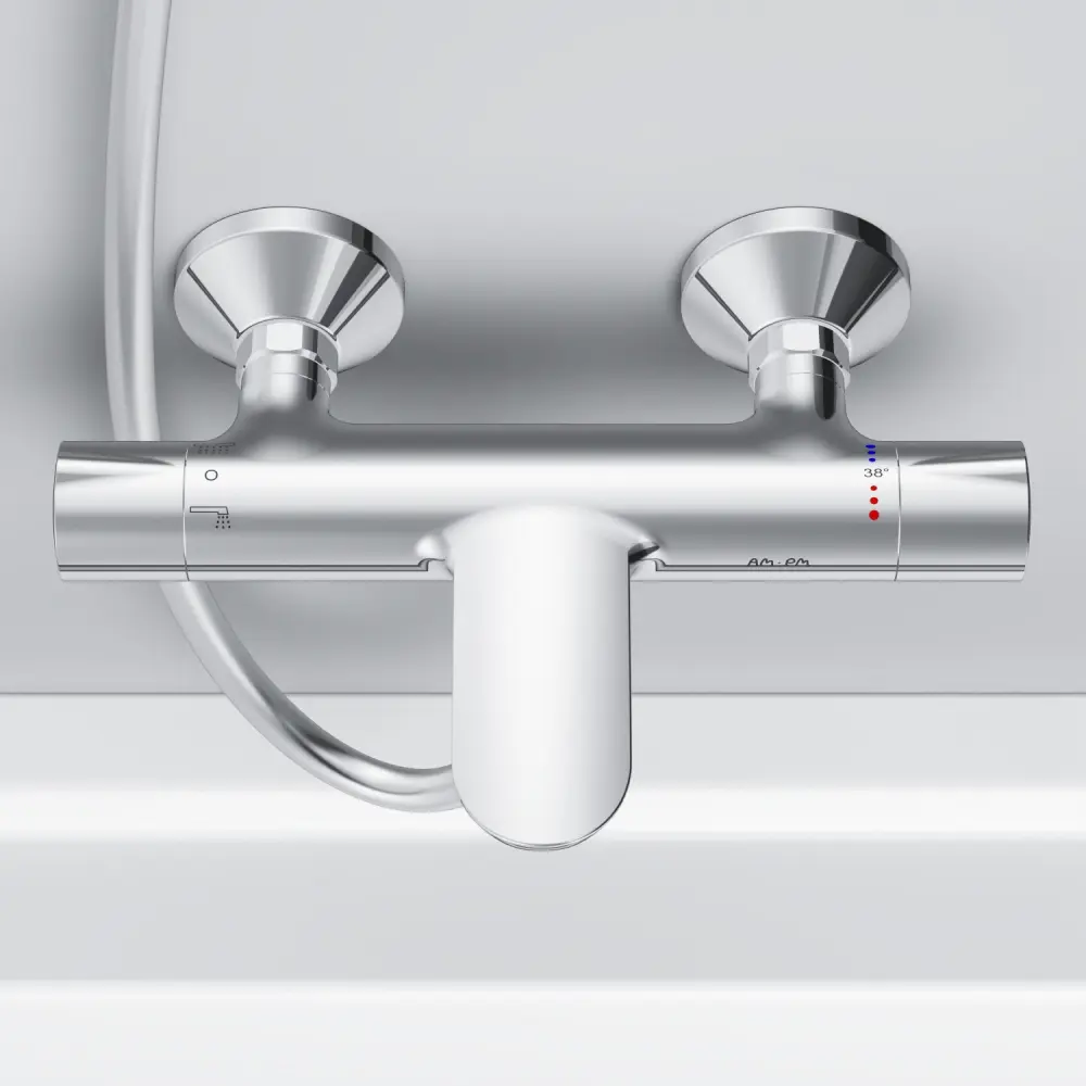 Фото 3 Смеситель для ванны с термостатом Am.pm Mood цвет хром