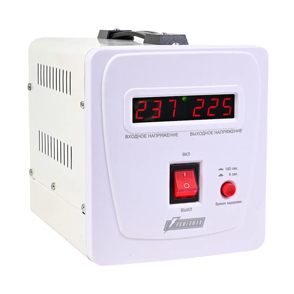 Фото 6 Стабилизатор напряжения Powerman AVS 2000 E однофазный 2000 ВА 130-260В