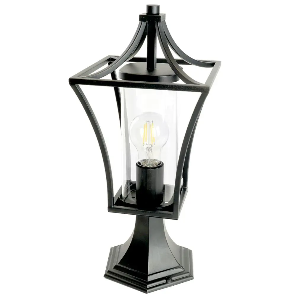 Фото Фонарный столб уличный Feron Милан 51270 40 Вт 44.9 см IP44 цвет черный Фото Фонарный столб уличный Feron Милан 51270 40 Вт 44.9 см IP44 цвет черный