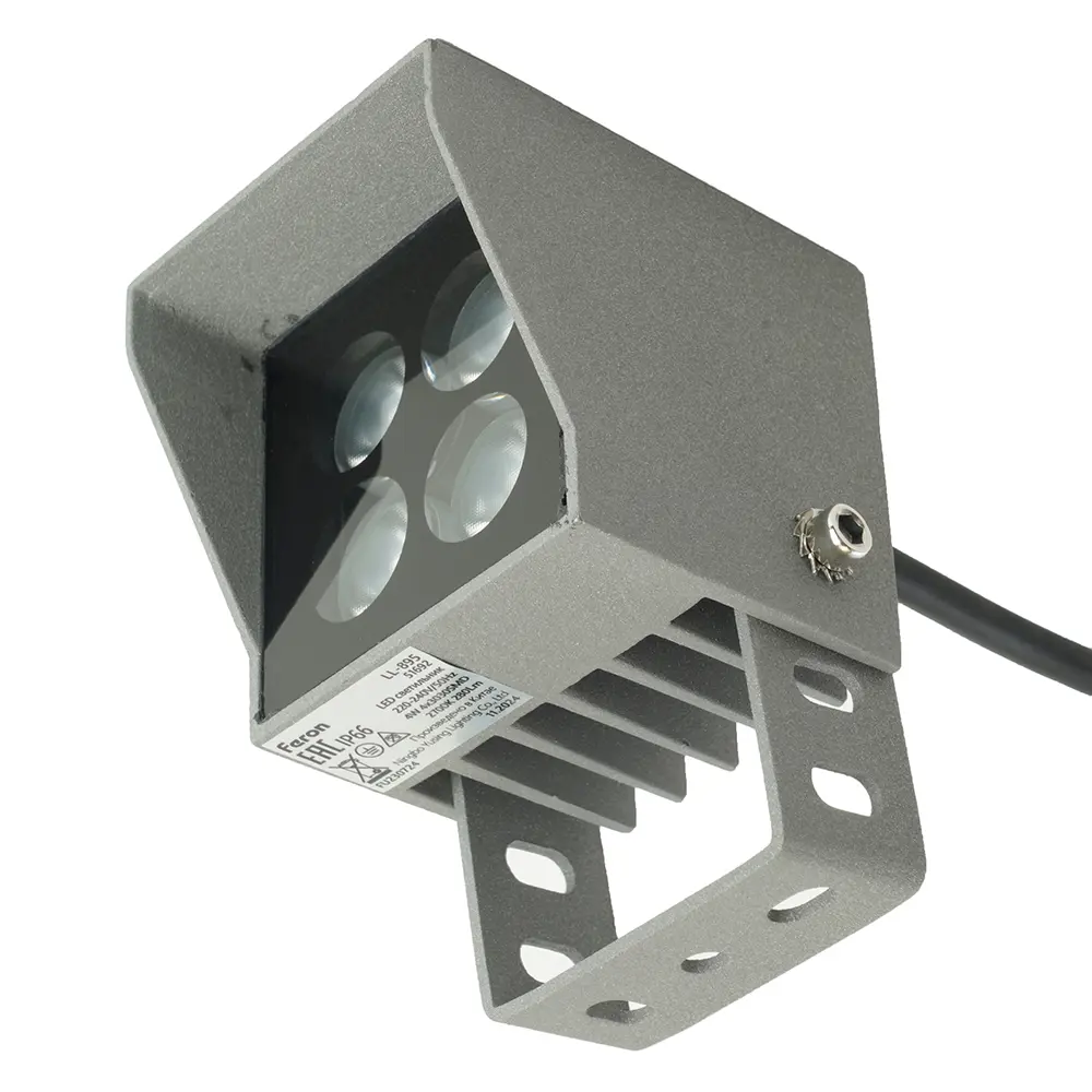 Фото 6 Прожектор светодиодный уличный Feron 51692 4 Вт 2700 К IP66 теплый белый свет