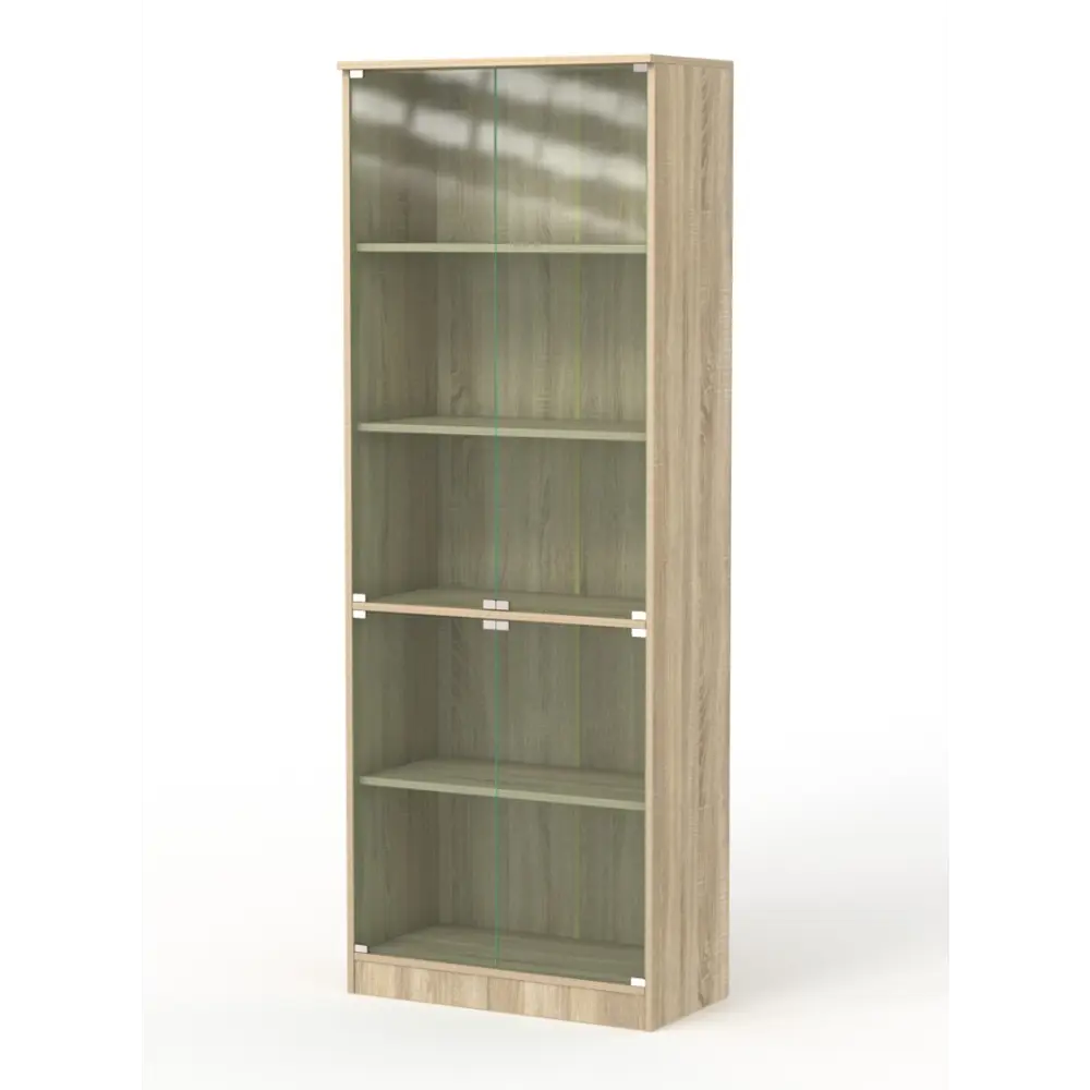 Фото 2 Шкаф-витрина 71x192 см ШВ-55 ЛДСП цвет дуб сонома