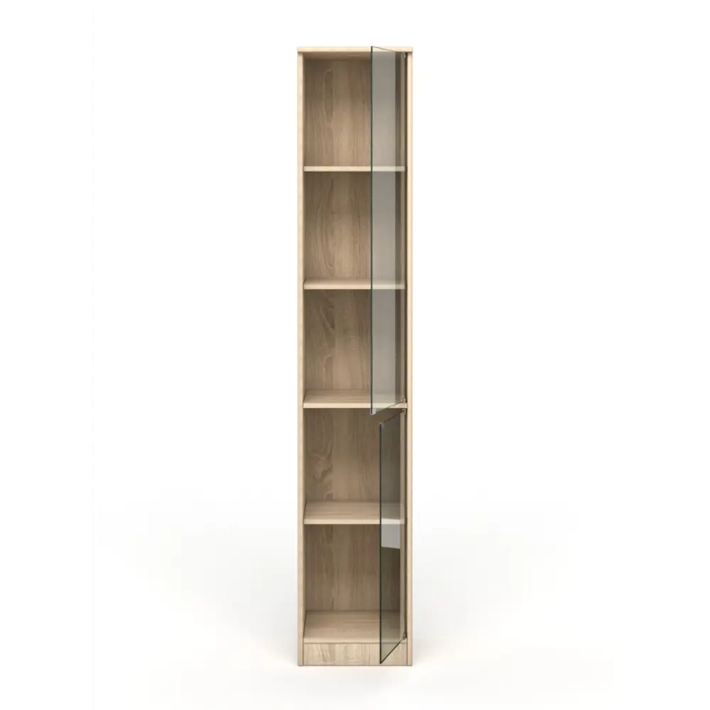 Фото Шкаф-витрина 35x192 см ШВ-52 ЛДСП цвет дуб сонома Фото Шкаф-витрина 35x192 см ШВ-52 ЛДСП цвет дуб сонома