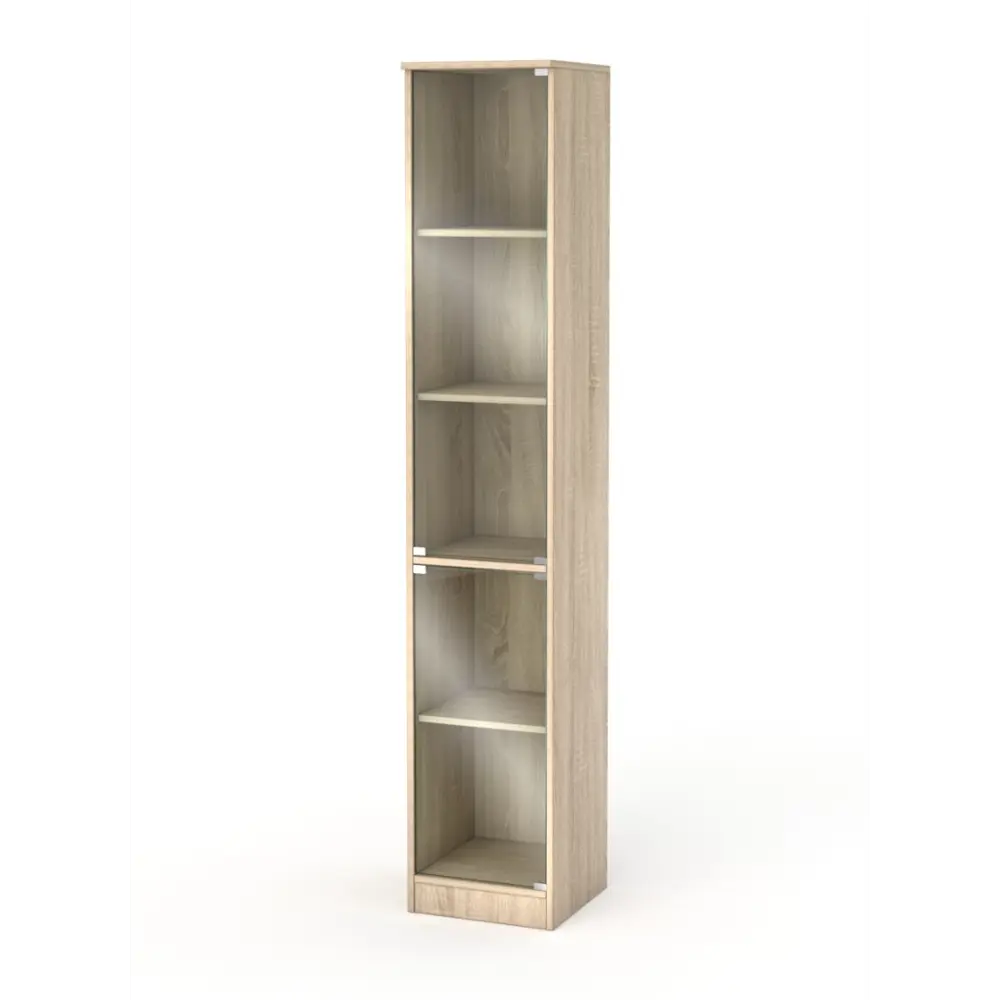 Фото 2 Шкаф-витрина 35x192 см ШВ-52 ЛДСП цвет дуб сонома Фото 2 Шкаф-витрина 35x192 см ШВ-52 ЛДСП цвет дуб сонома