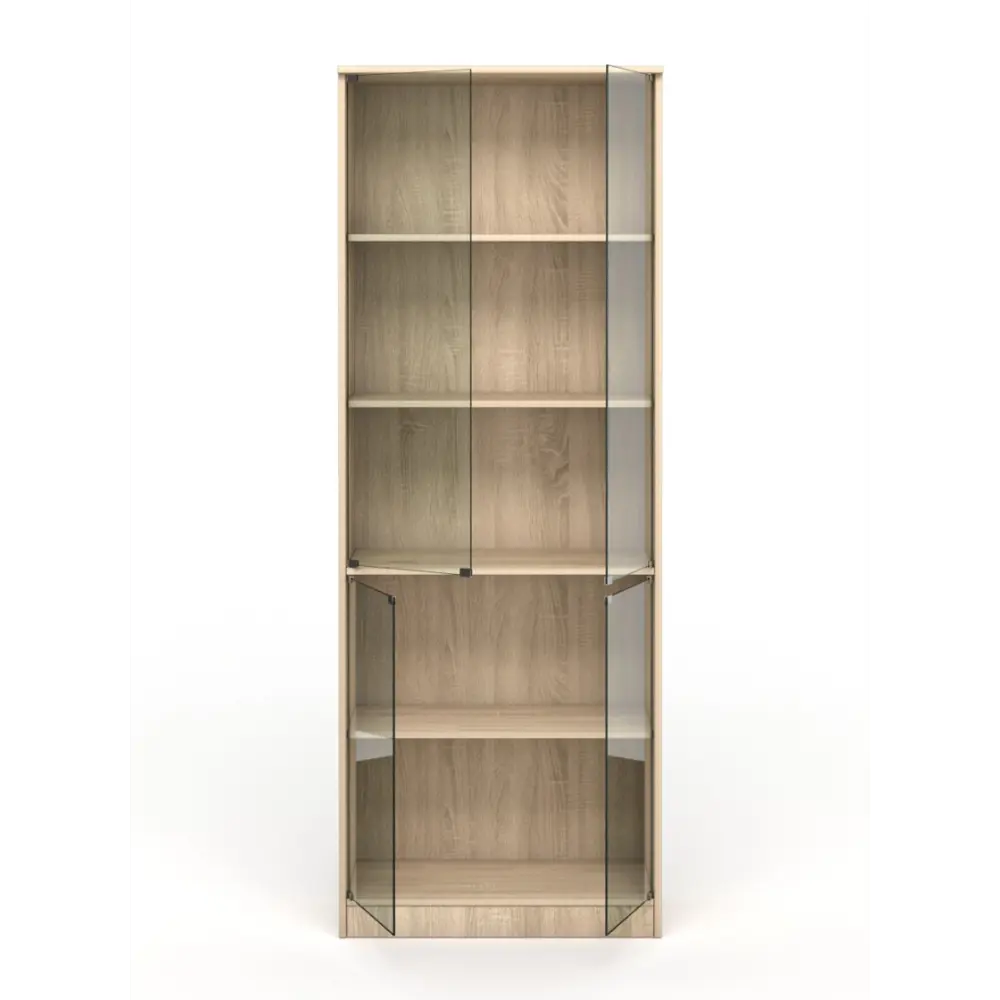 Фото Шкаф-витрина 71x192 см ШВ-51 ЛДСП цвет дуб сонома Фото Шкаф-витрина 71x192 см ШВ-51 ЛДСП цвет дуб сонома