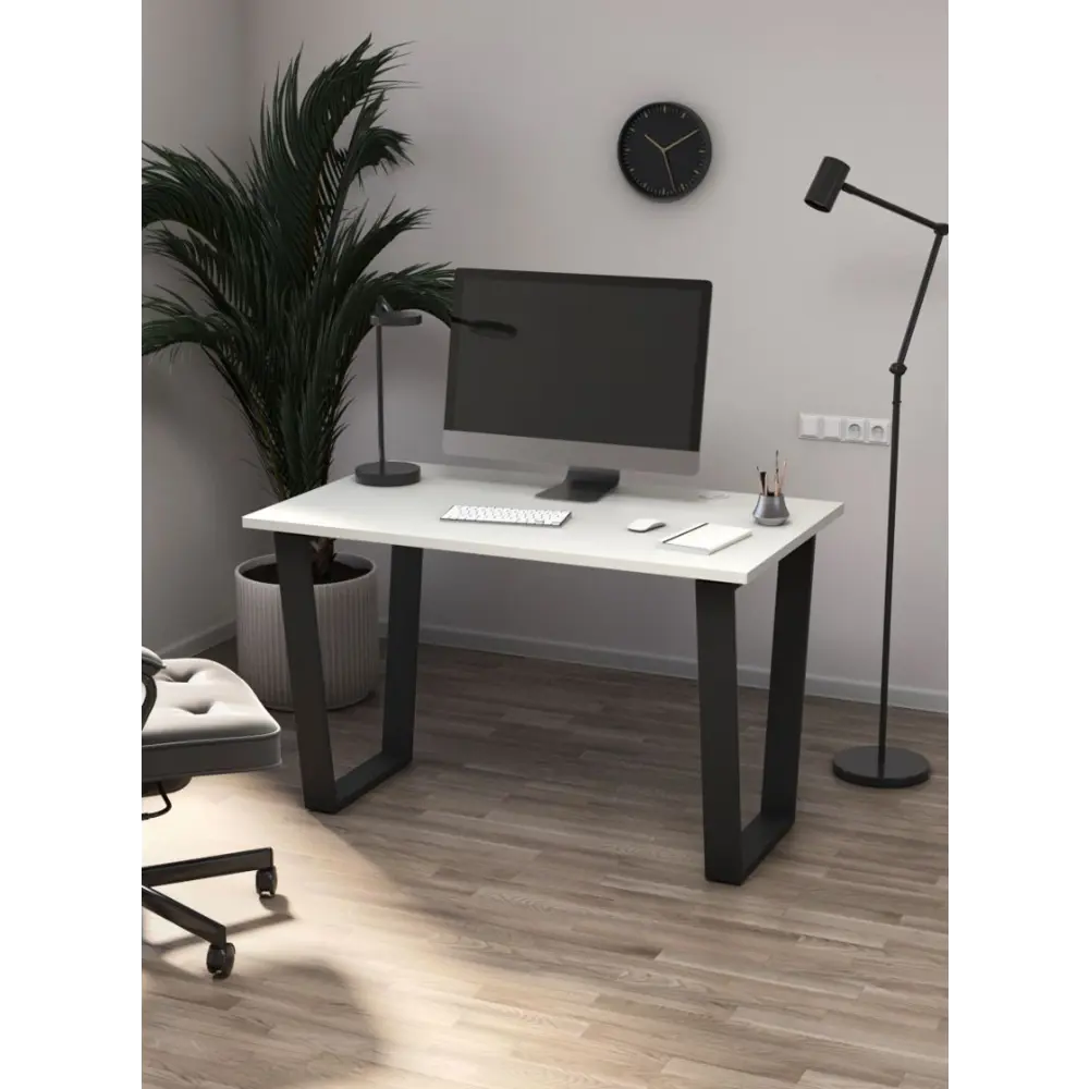 Фото 2 Стол Стронг №9 120x75x70 см металл цвет белый Фото 2 Стол Стронг №9 120x75x70 см металл цвет белый