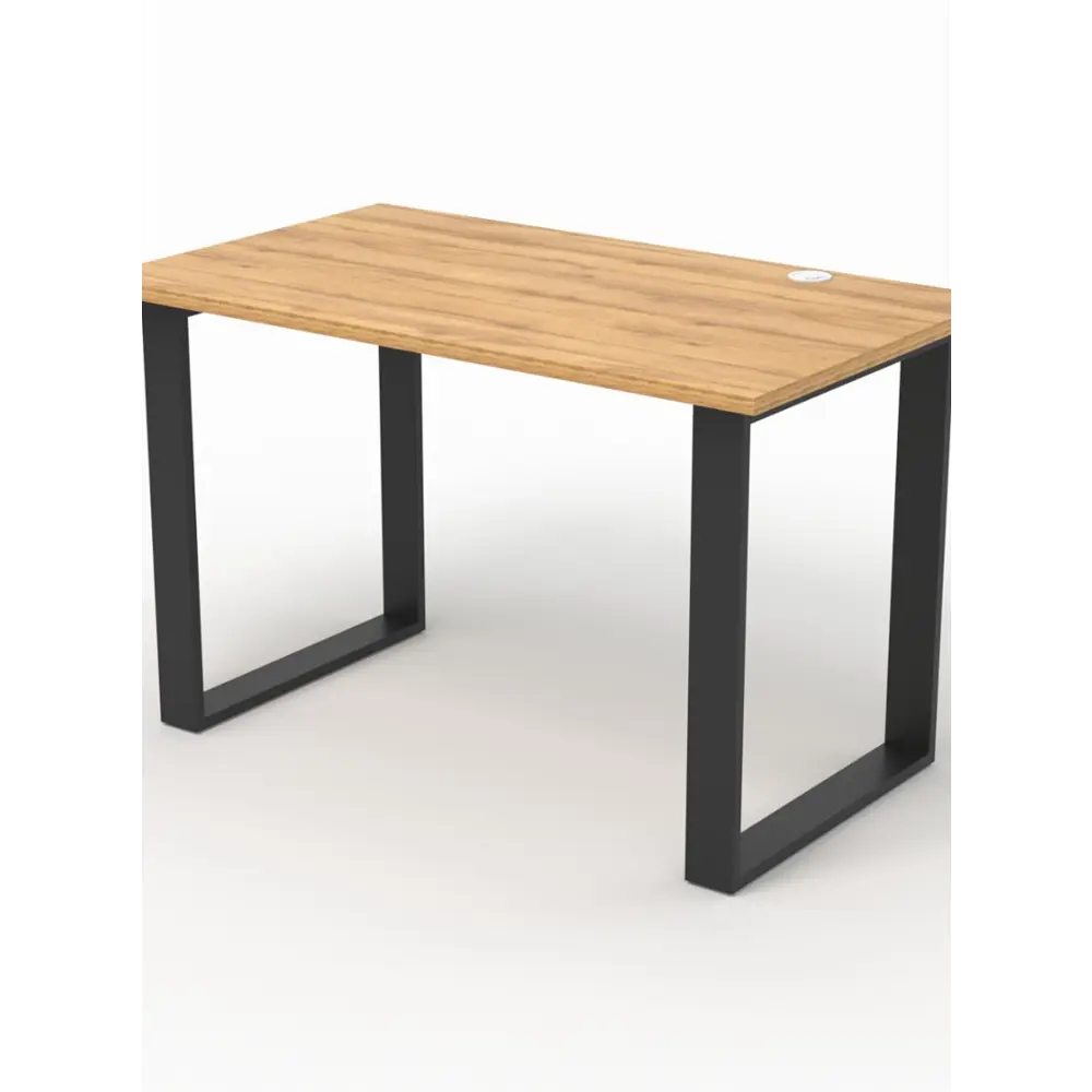 Фото Стол Стронг №12 120x75x70 см металл цвет дуб золотистый Фото Стол Стронг №12 120x75x70 см металл цвет дуб золотистый