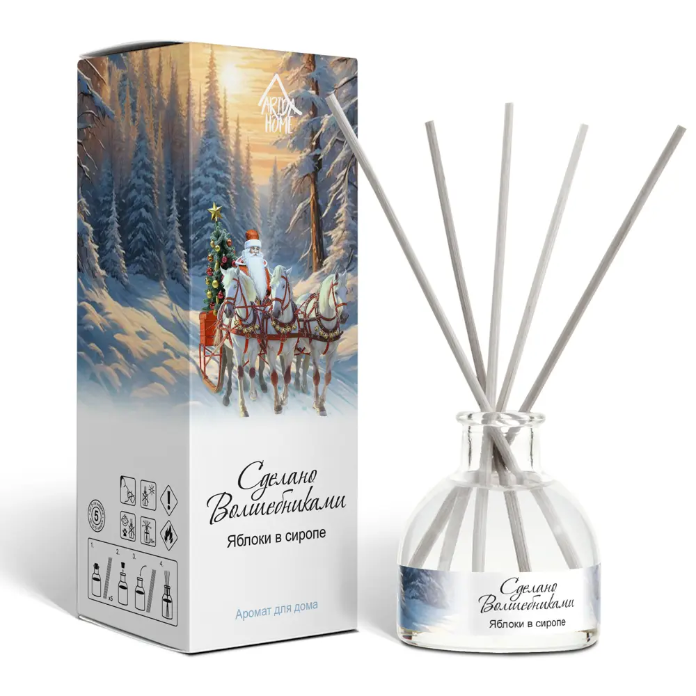 Фото 4 Ароматический диффузор Arida Home Яблоки в сиропе 50 мл Фото 4 Ароматический диффузор Arida Home Яблоки в сиропе 50 мл
