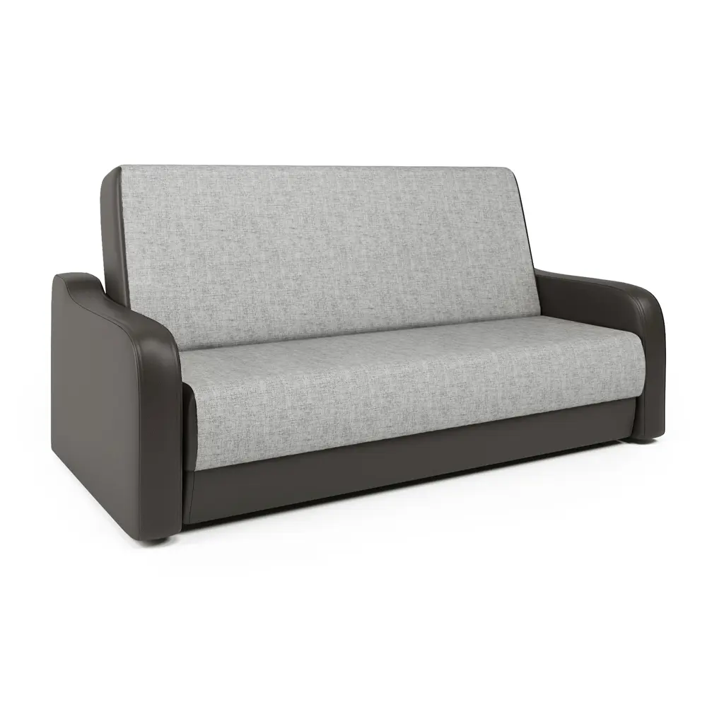 Фото Диван раскладной Гамма Грант М 224x102x109 см шенилл цвет коричневый/светло-серый