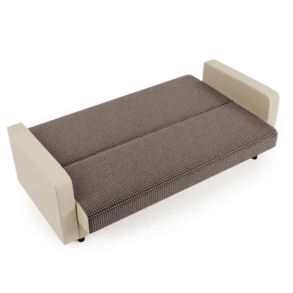 Фото 5 Диван раскладной Гамма Мелодия 215x90x90 см рогожка цвет коричневый/бежевый Фото 5 Диван раскладной Гамма Мелодия 215x90x90 см рогожка цвет коричневый/бежевый