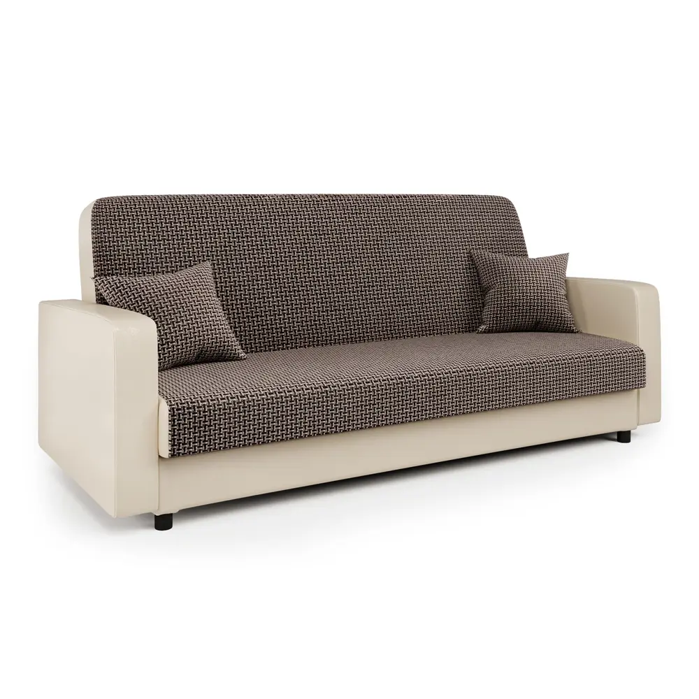 Фото 2 Диван раскладной Гамма Мелодия 215x90x90 см рогожка цвет коричневый/бежевый Фото 2 Диван раскладной Гамма Мелодия 215x90x90 см рогожка цвет коричневый/бежевый