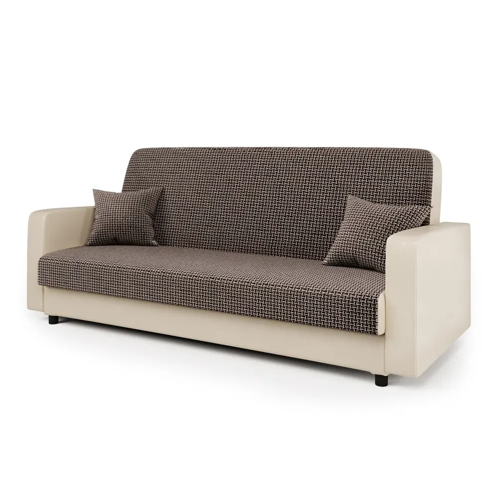 Фото 4 Диван раскладной Гамма Мелодия 215x90x90 см рогожка цвет коричневый/бежевый Фото 4 Диван раскладной Гамма Мелодия 215x90x90 см рогожка цвет коричневый/бежевый