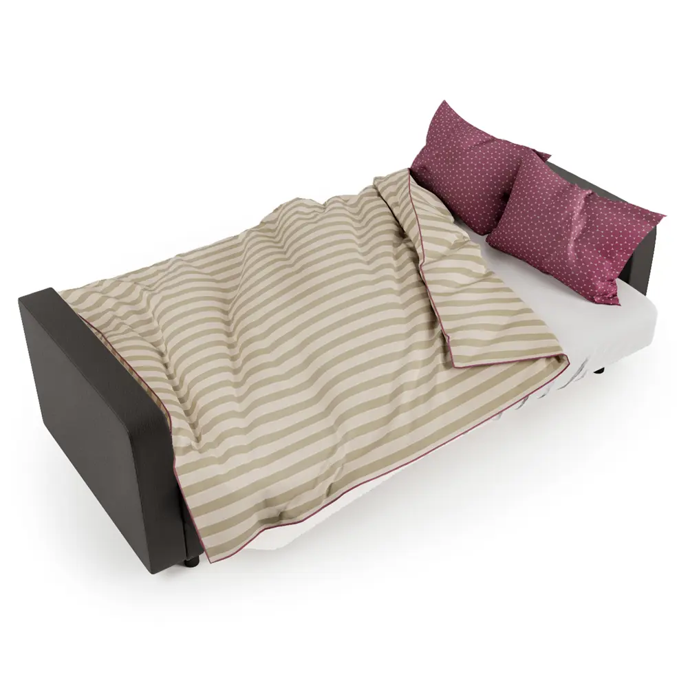 Фото 5 Диван раскладной Гамма Мелодия 215x90x90 см рогожка/экокожа цвет коричневый/шоколад Фото 5 Диван раскладной Гамма Мелодия 215x90x90 см рогожка/экокожа цвет коричневый/шоколад