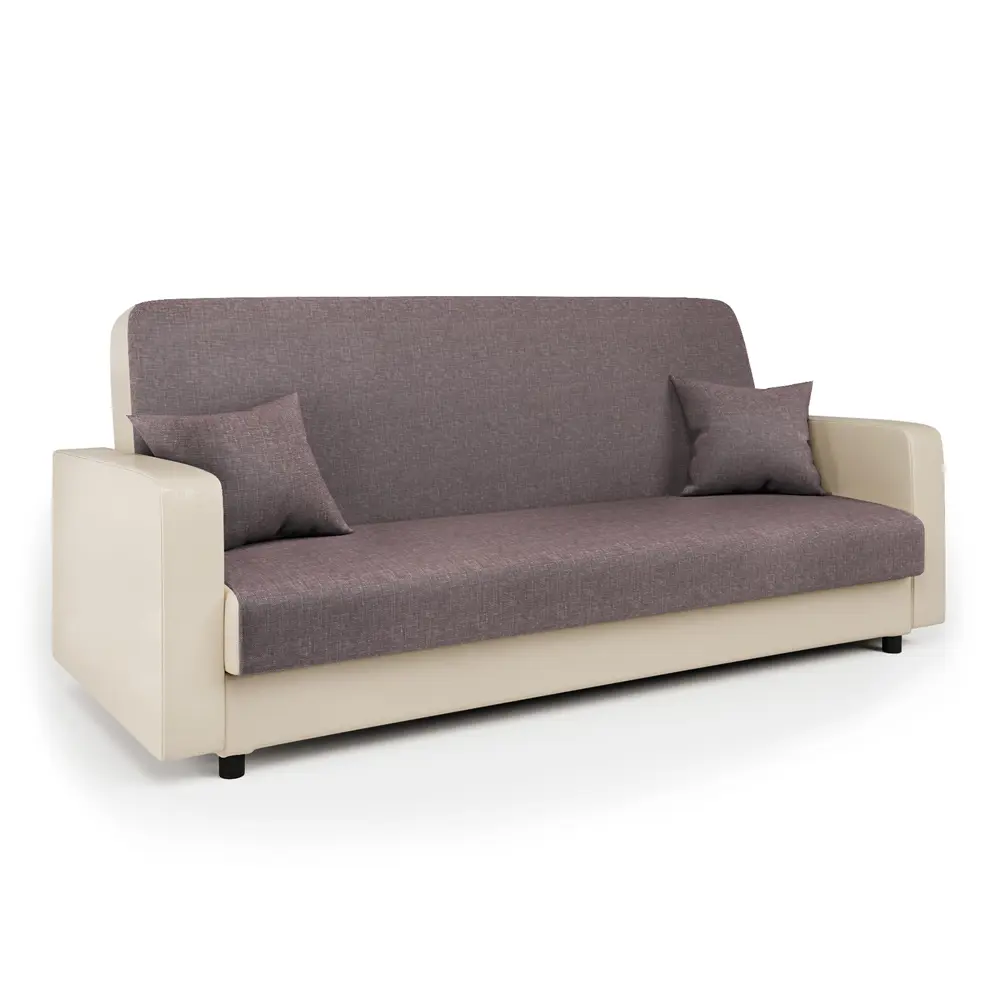 Фото Диван раскладной Гамма Мелодия 215x90x90 см рогожка цвет латте/бежевый Фото Диван раскладной Гамма Мелодия 215x90x90 см рогожка цвет латте/бежевый