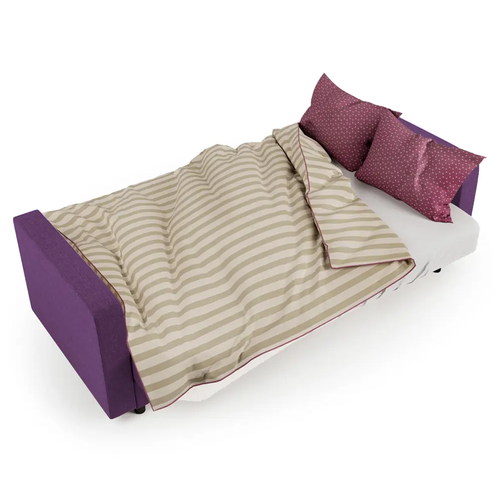 Фото 6 Диван раскладной Гамма Мелодия 215x90x90 см рогожка цвет фиолетовый Фото 6 Диван раскладной Гамма Мелодия 215x90x90 см рогожка цвет фиолетовый