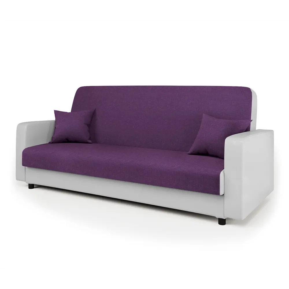Фото 3 Диван раскладной Гамма Мелодия 215x100x100 см рогожка цвет фиолетовый/белый Фото 3 Диван раскладной Гамма Мелодия 215x100x100 см рогожка цвет фиолетовый/белый