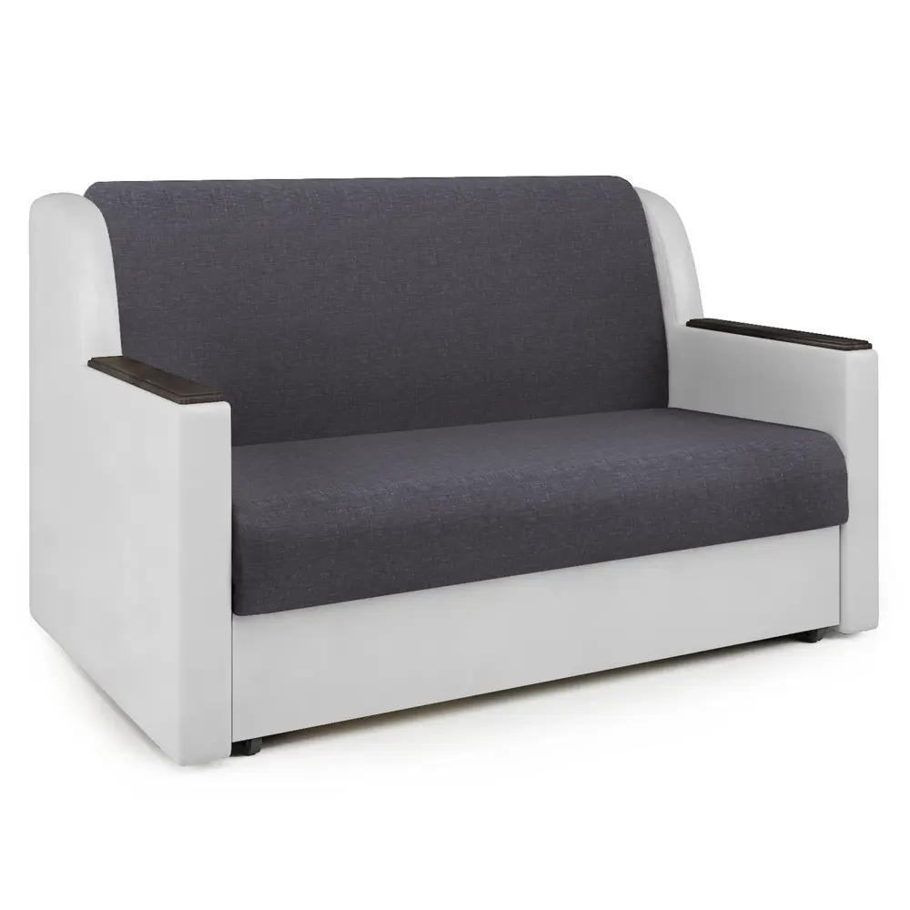 Фото Диван раскладной Гамма Аккорд Д 120x95x110 см рогожка цвет серый/белый