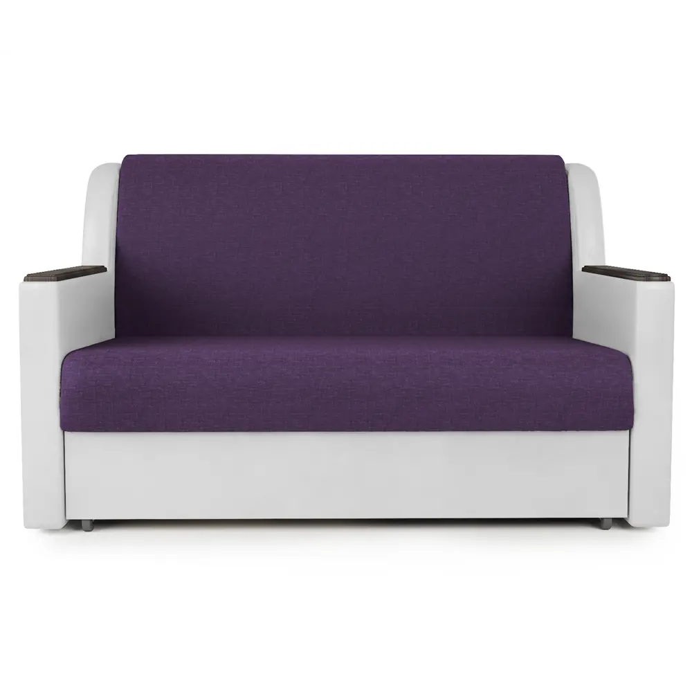 Фото 2 Диван раскладной Гамма Аккорд Д 140x95x110 см рогожка цвет фиолетовый/белый