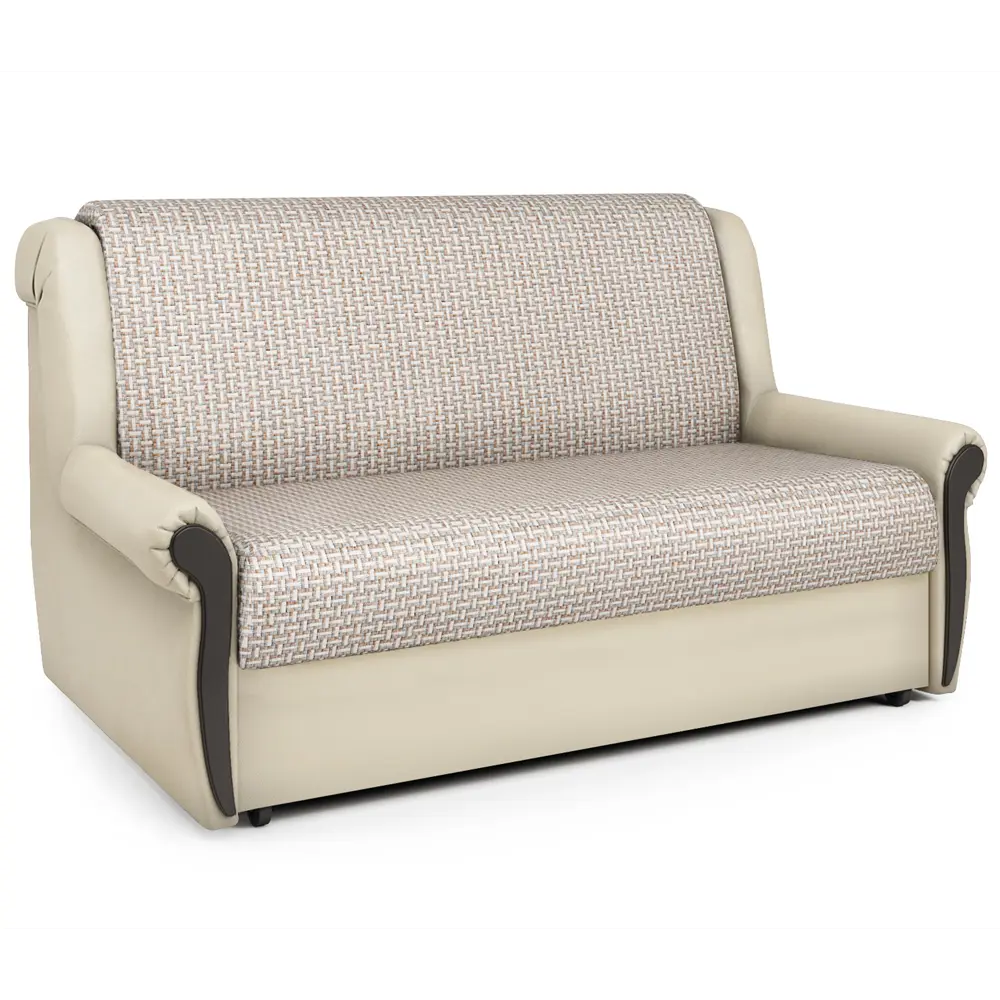 Фото Диван раскладной Гамма Аккорд М 130x95x110 см рогожка цвет бежевый Фото Диван раскладной Гамма Аккорд М 130x95x110 см рогожка цвет бежевый