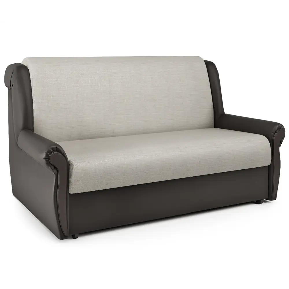 Фото Диван раскладной Гамма Аккорд М 130x95x110 см рогожка цвет коричневый/бежевый