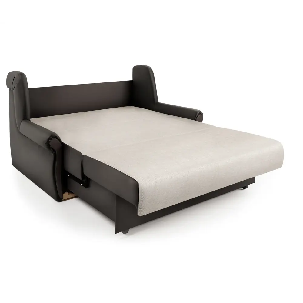 Фото 5 Диван раскладной Гамма Аккорд М 130x95x110 см рогожка цвет коричневый/бежевый