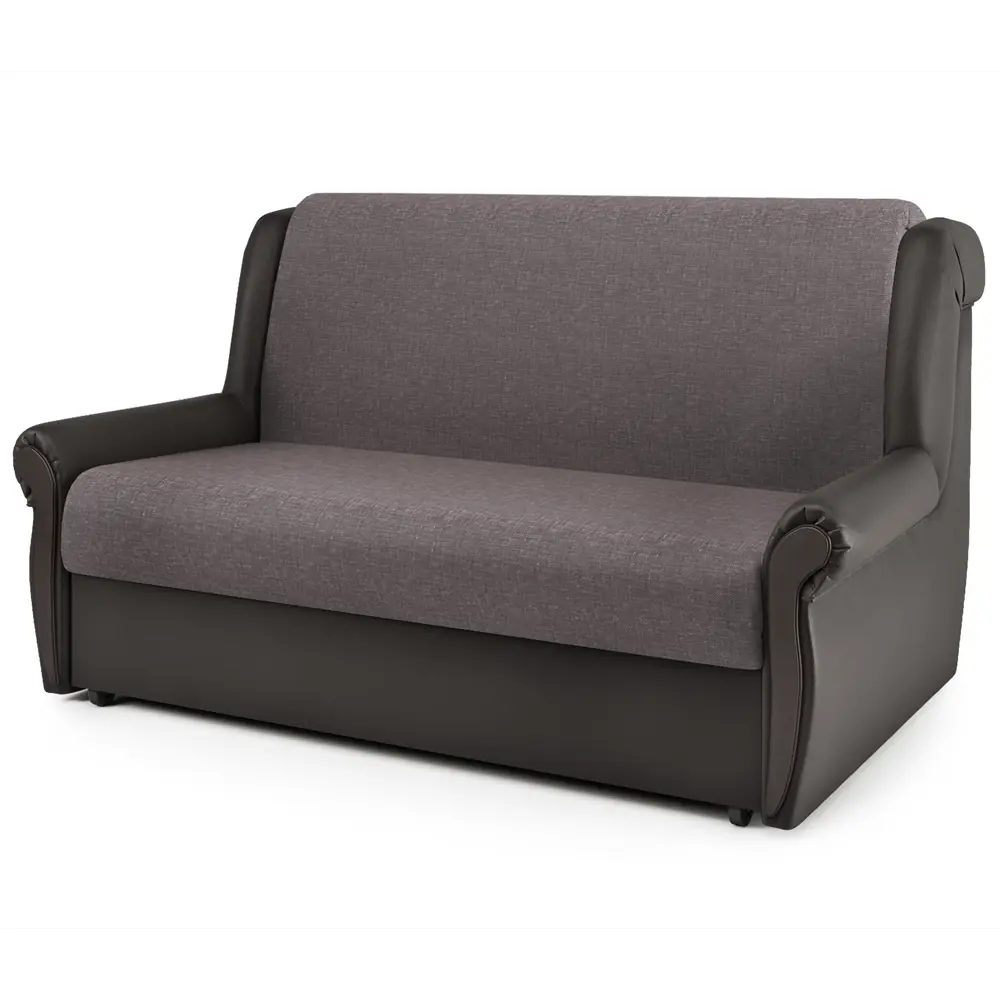 Фото 3 Диван раскладной Гамма Аккорд М 170x95x110 см рогожка цвет латте/шоколад