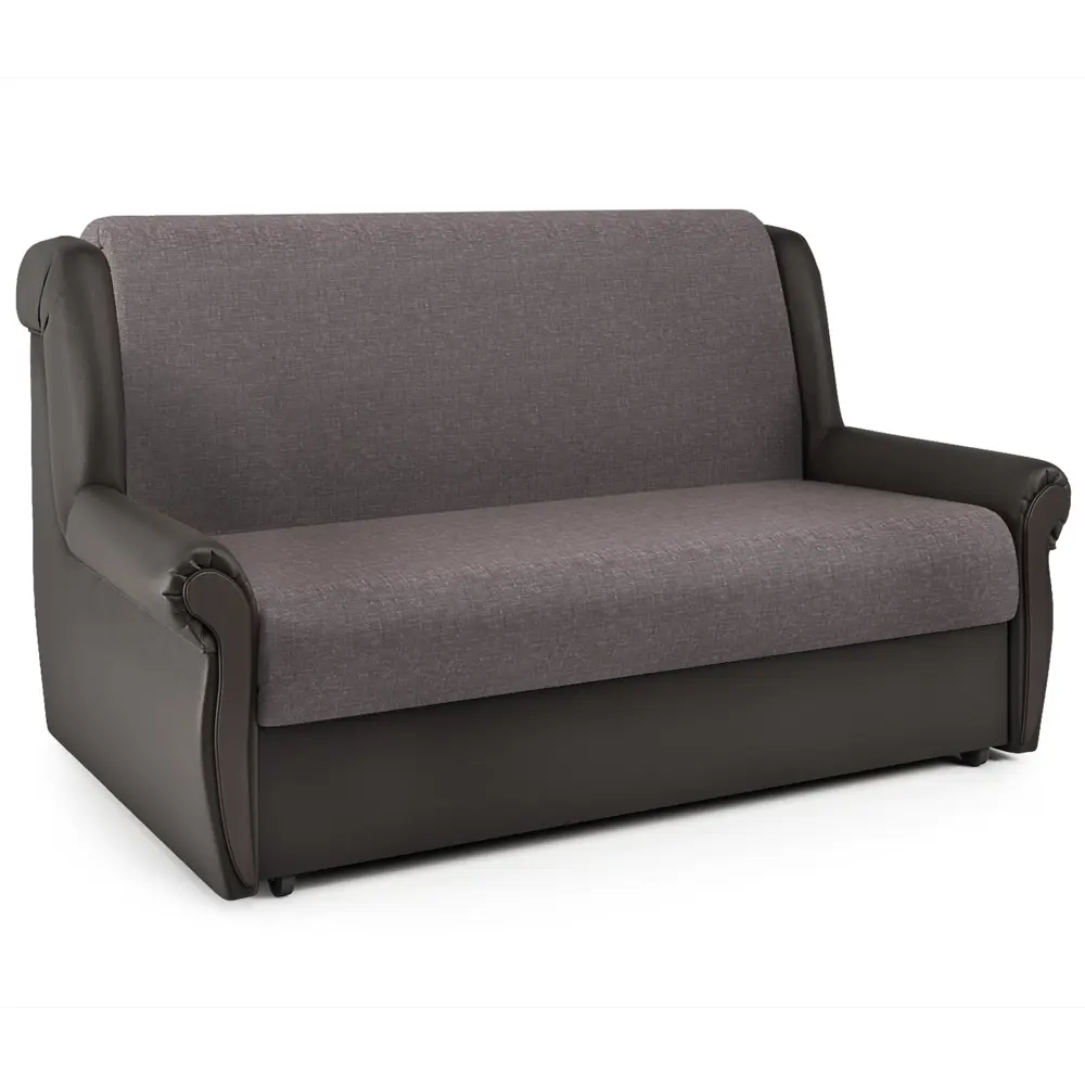 Фото Диван раскладной Гамма Аккорд М 170x95x110 см рогожка цвет латте/шоколад