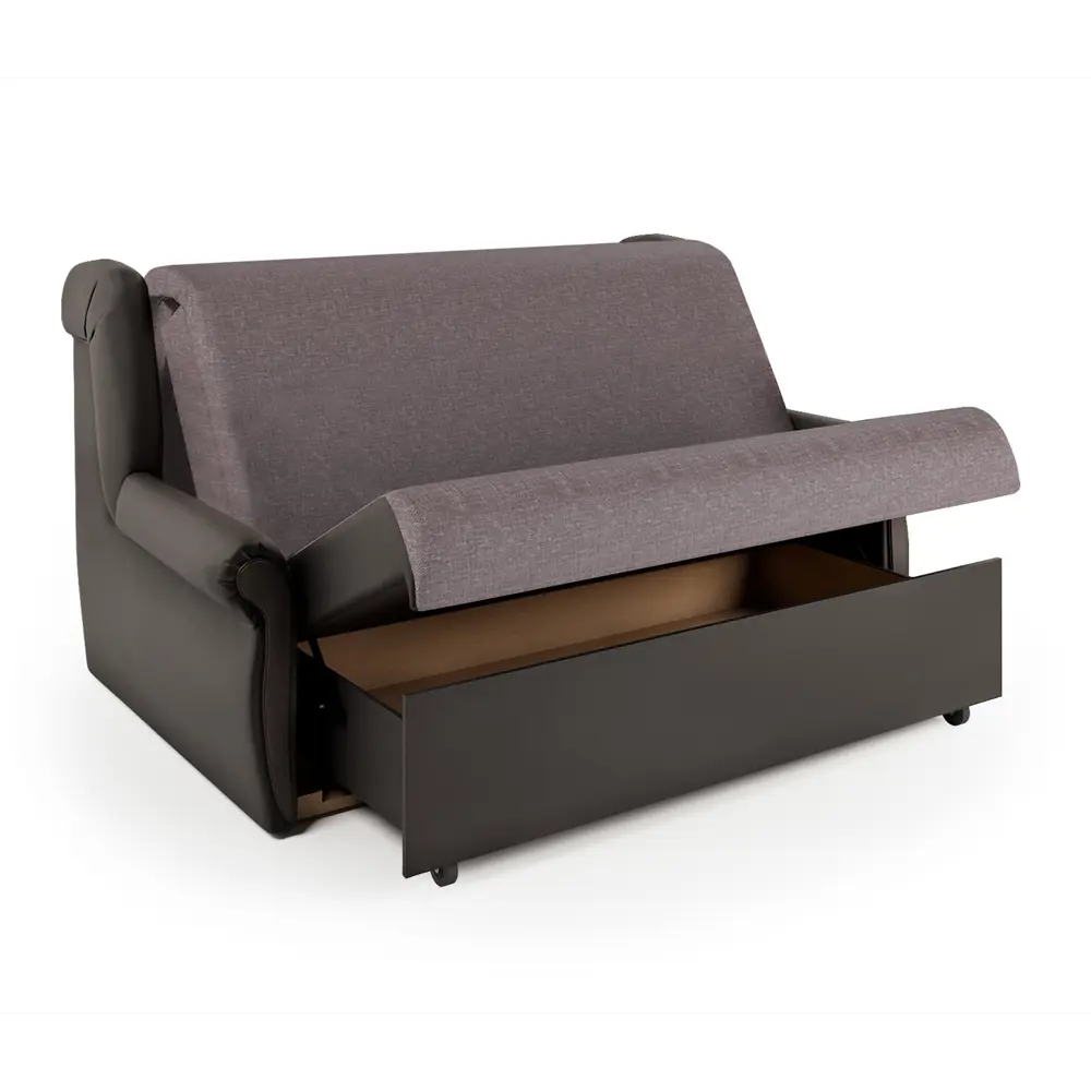 Фото 4 Диван раскладной Гамма Аккорд М 170x95x110 см рогожка цвет латте/шоколад Фото 4 Диван раскладной Гамма Аккорд М 170x95x110 см рогожка цвет латте/шоколад