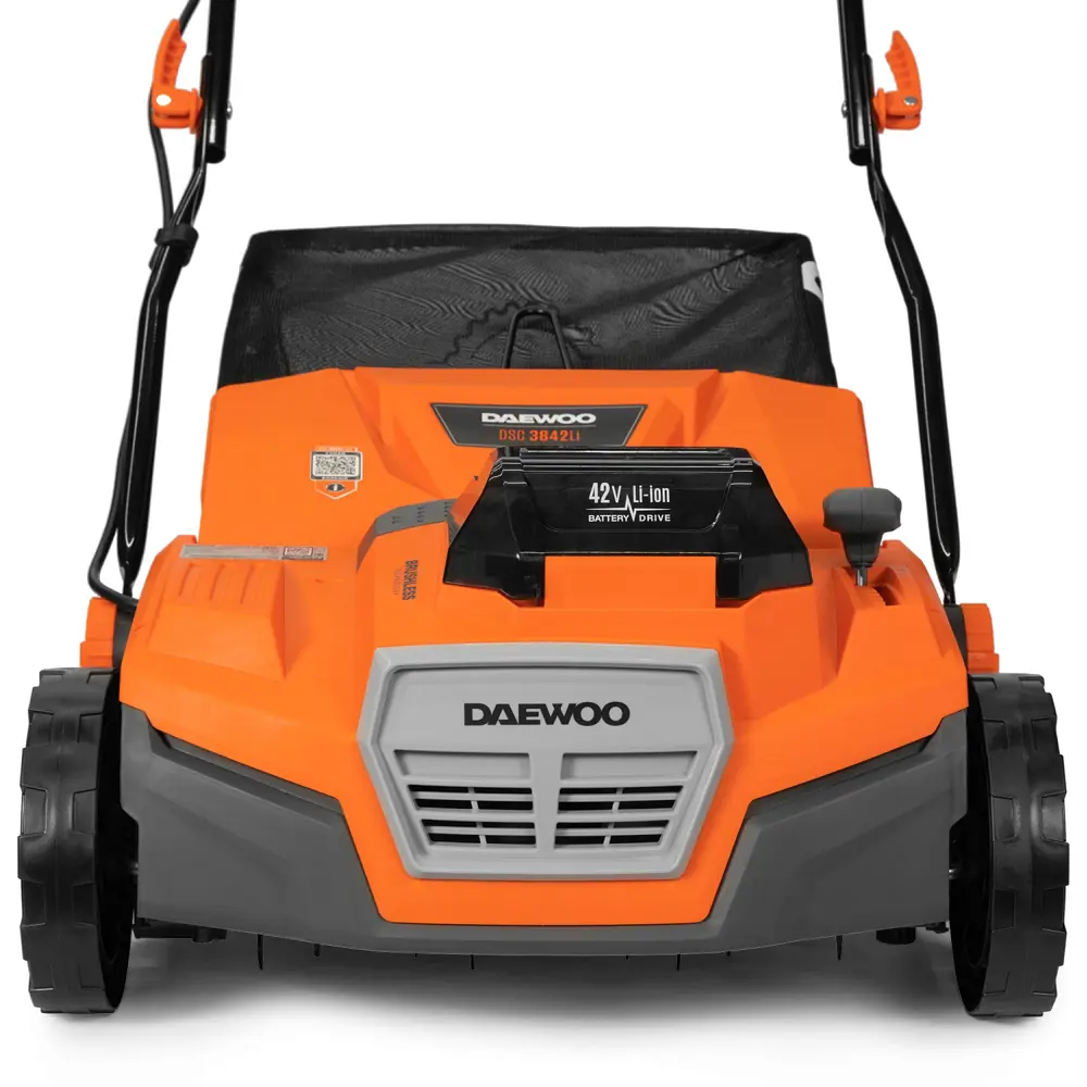 Фото 4 Скарификатор аккумуляторный Daewoo Dsc 3842li 21 В 38 см АКБ и ЗУ не в комплекте