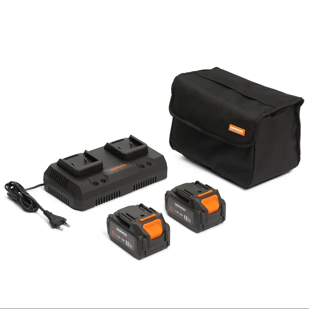 Фото 15 Скарификатор аккумуляторный Daewoo Dsc 3842li set 21 В 38 см АКБ и ЗУ в комплекте