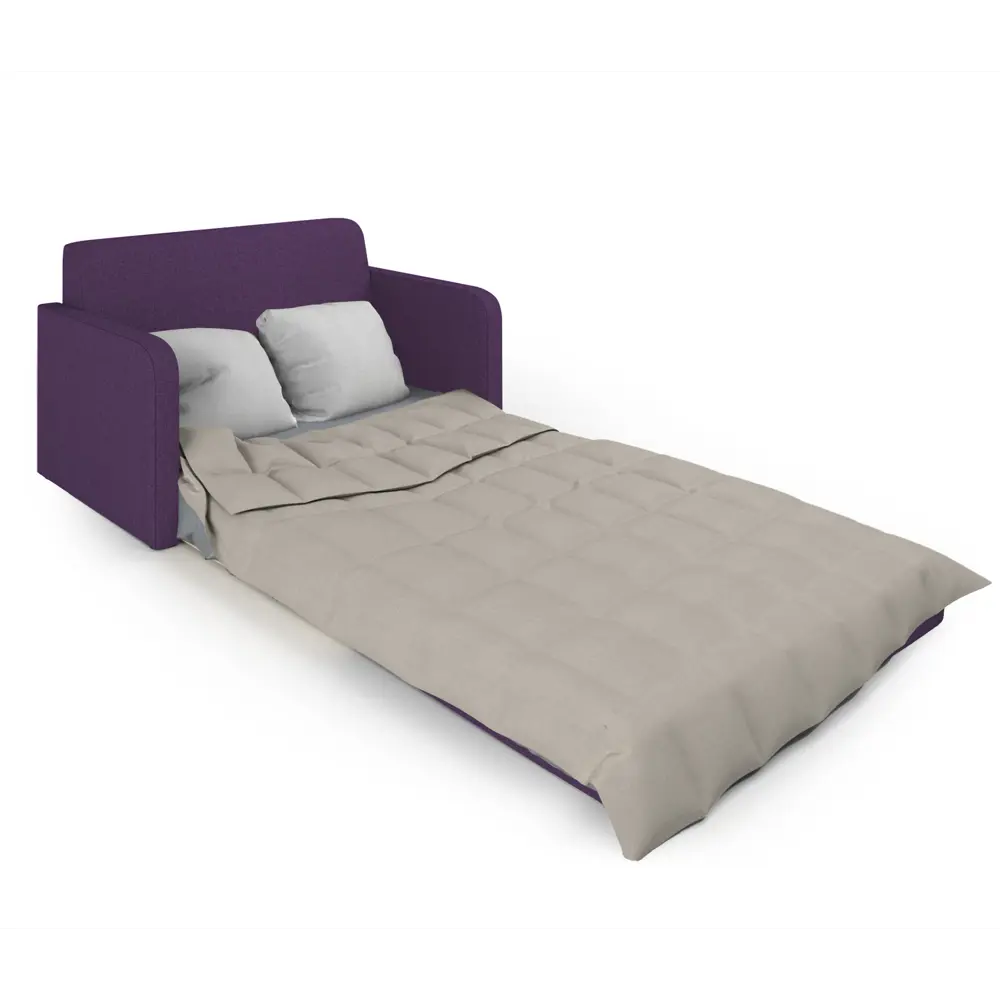 Фото 6 Диван раскладной Гамма Бит Куба 125x74x78 см рогожка цвет фиолетовый Фото 6 Диван раскладной Гамма Бит Куба 125x74x78 см рогожка цвет фиолетовый