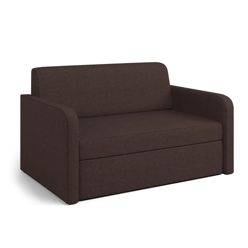 Фото 2 Диван раскладной Гамма Бит Куба 125x74x78 см рогожка цвет коричневый Фото 2 Диван раскладной Гамма Бит Куба 125x74x78 см рогожка цвет коричневый