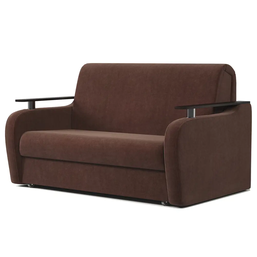 Фото 3 Диван раскладной Гамма Гранд Д 124x95x110 см велюр цвет коричневый