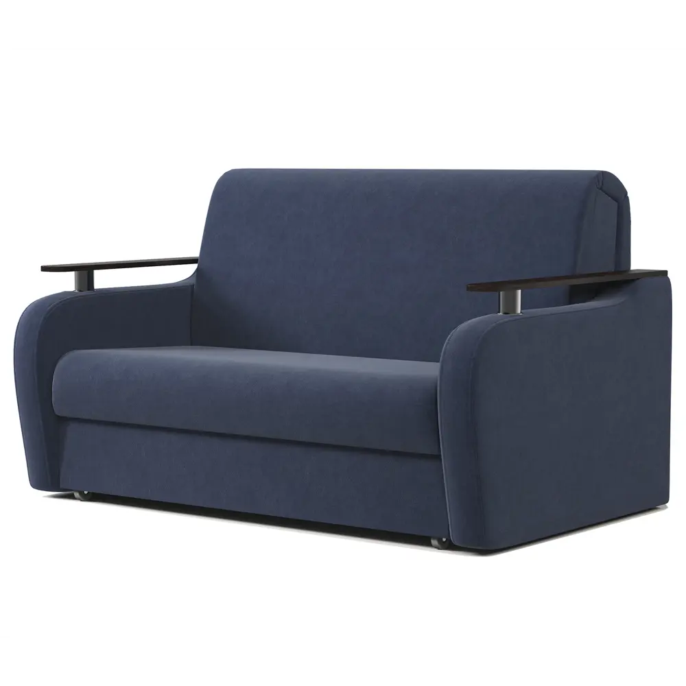 Фото 3 Диван раскладной Гамма Гранд Д 124x95x110 см велюр цвет синий Фото 3 Диван раскладной Гамма Гранд Д 124x95x110 см велюр цвет синий