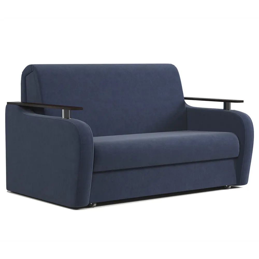 Фото Диван раскладной Гамма Гранд Д 124x95x110 см велюр цвет синий Фото Диван раскладной Гамма Гранд Д 124x95x110 см велюр цвет синий
