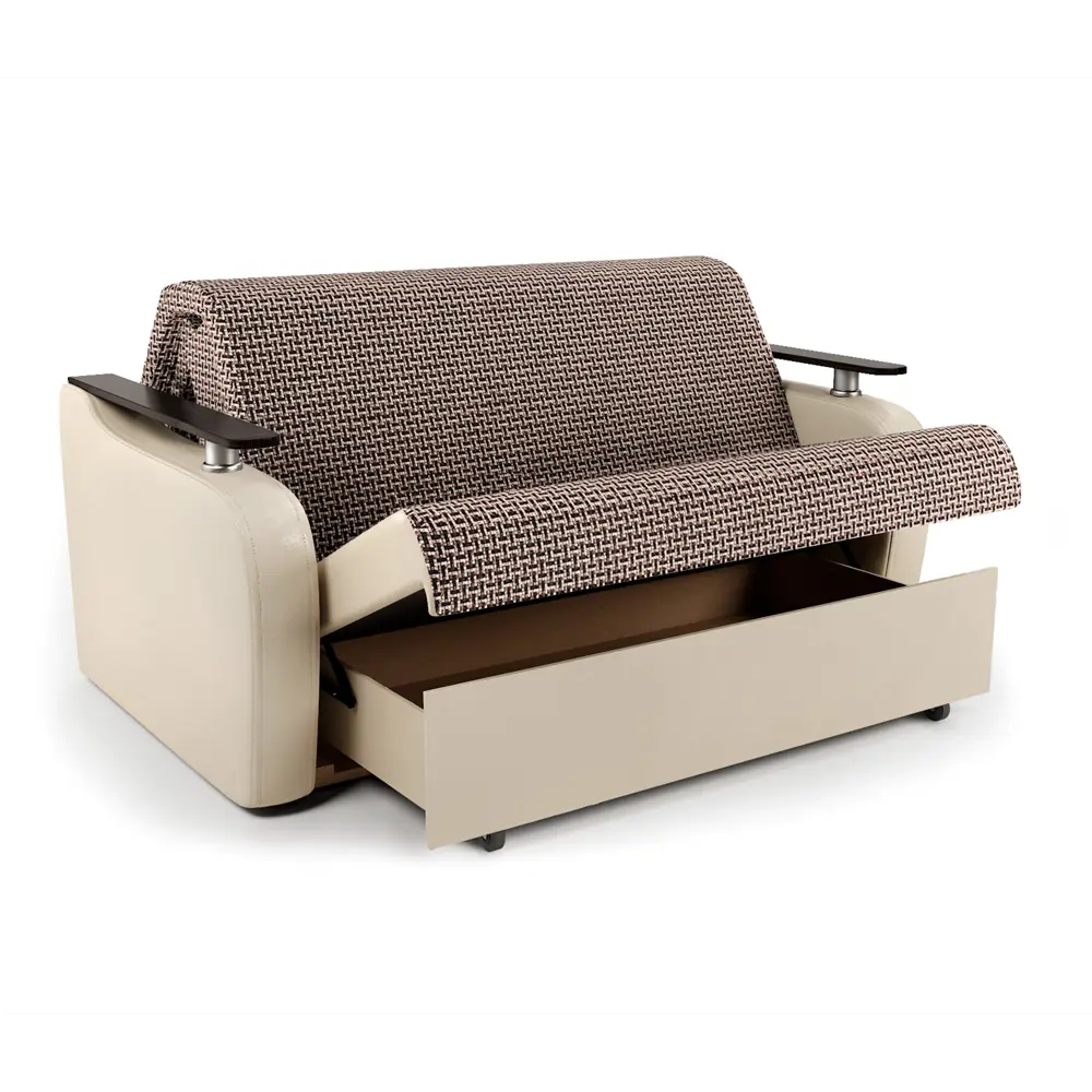 Фото 4 Диван раскладной Гамма Гранд Д 124x95x110 см рогожка цвет коричневый/бежевый Фото 4 Диван раскладной Гамма Гранд Д 124x95x110 см рогожка цвет коричневый/бежевый