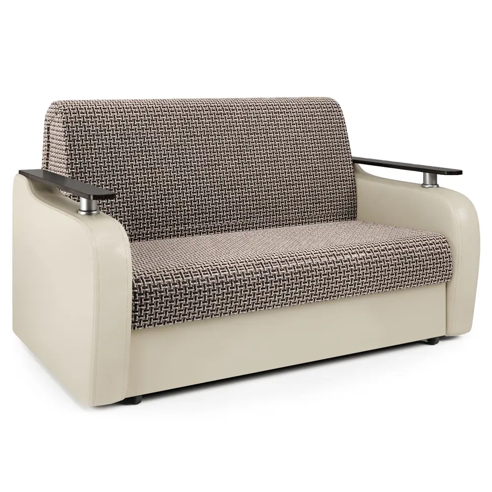 Фото Диван раскладной Гамма Гранд Д 124x95x110 см рогожка цвет коричневый/бежевый Фото Диван раскладной Гамма Гранд Д 124x95x110 см рогожка цвет коричневый/бежевый