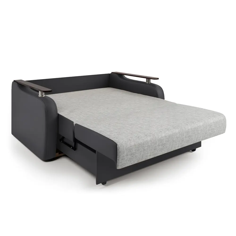 Фото 5 Диван раскладной Гамма Гранд Д 124x95x110 см шенилл цвет черный/светло-серый Фото 5 Диван раскладной Гамма Гранд Д 124x95x110 см шенилл цвет черный/светло-серый