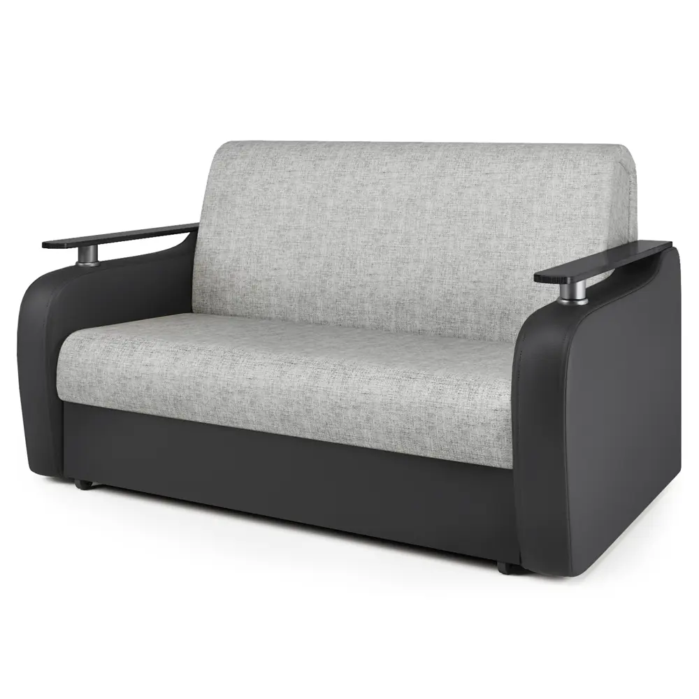 Фото 3 Диван раскладной Гамма Гранд Д 124x95x110 см шенилл цвет черный/светло-серый Фото 3 Диван раскладной Гамма Гранд Д 124x95x110 см шенилл цвет черный/светло-серый