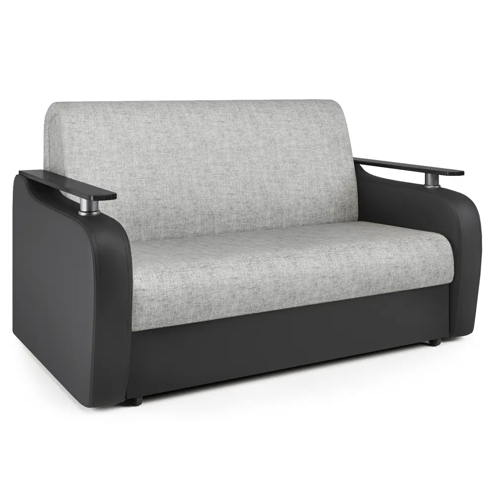 Фото Диван раскладной Гамма Гранд Д 124x95x110 см шенилл цвет черный/светло-серый Фото Диван раскладной Гамма Гранд Д 124x95x110 см шенилл цвет черный/светло-серый