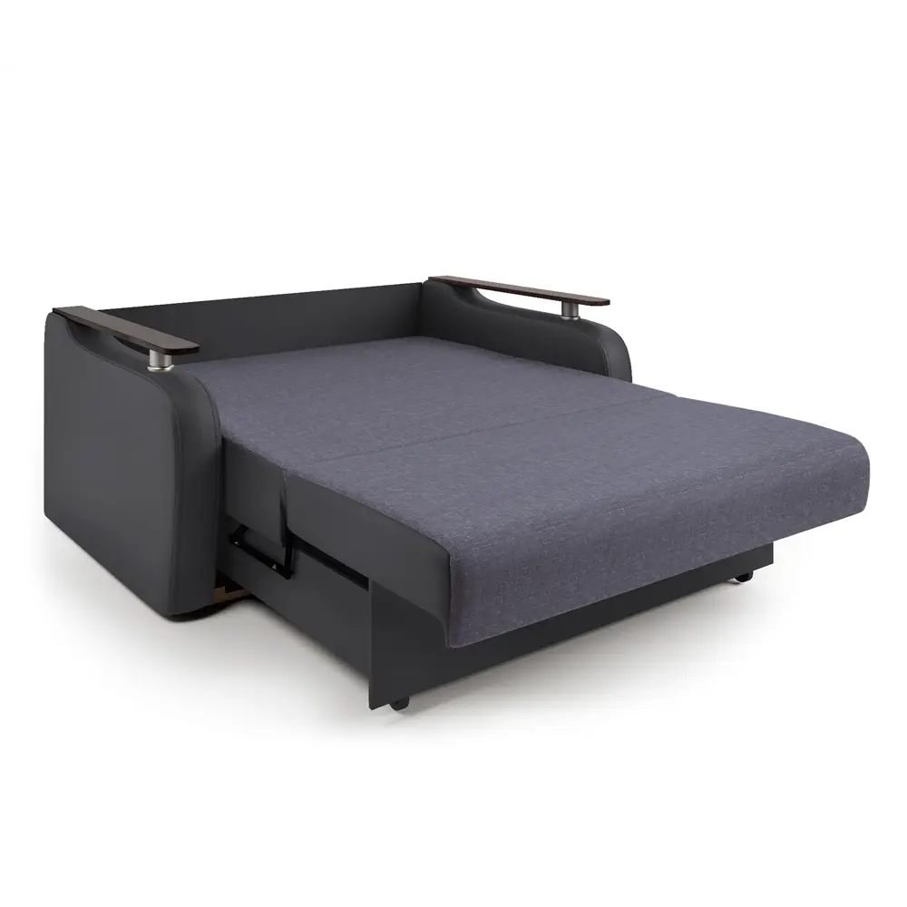 Фото 5 Диван раскладной Гамма Гранд Д 144x95x110 см рогожка цвет серый/черный Фото 5 Диван раскладной Гамма Гранд Д 144x95x110 см рогожка цвет серый/черный