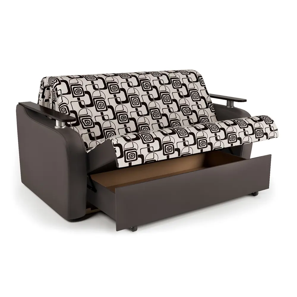 Фото 4 Диван раскладной Гамма Гранд Д 164x95x110 см шенилл цвет шоколад/бежевый с ромбами Фото 4 Диван раскладной Гамма Гранд Д 164x95x110 см шенилл цвет шоколад/бежевый с ромбами