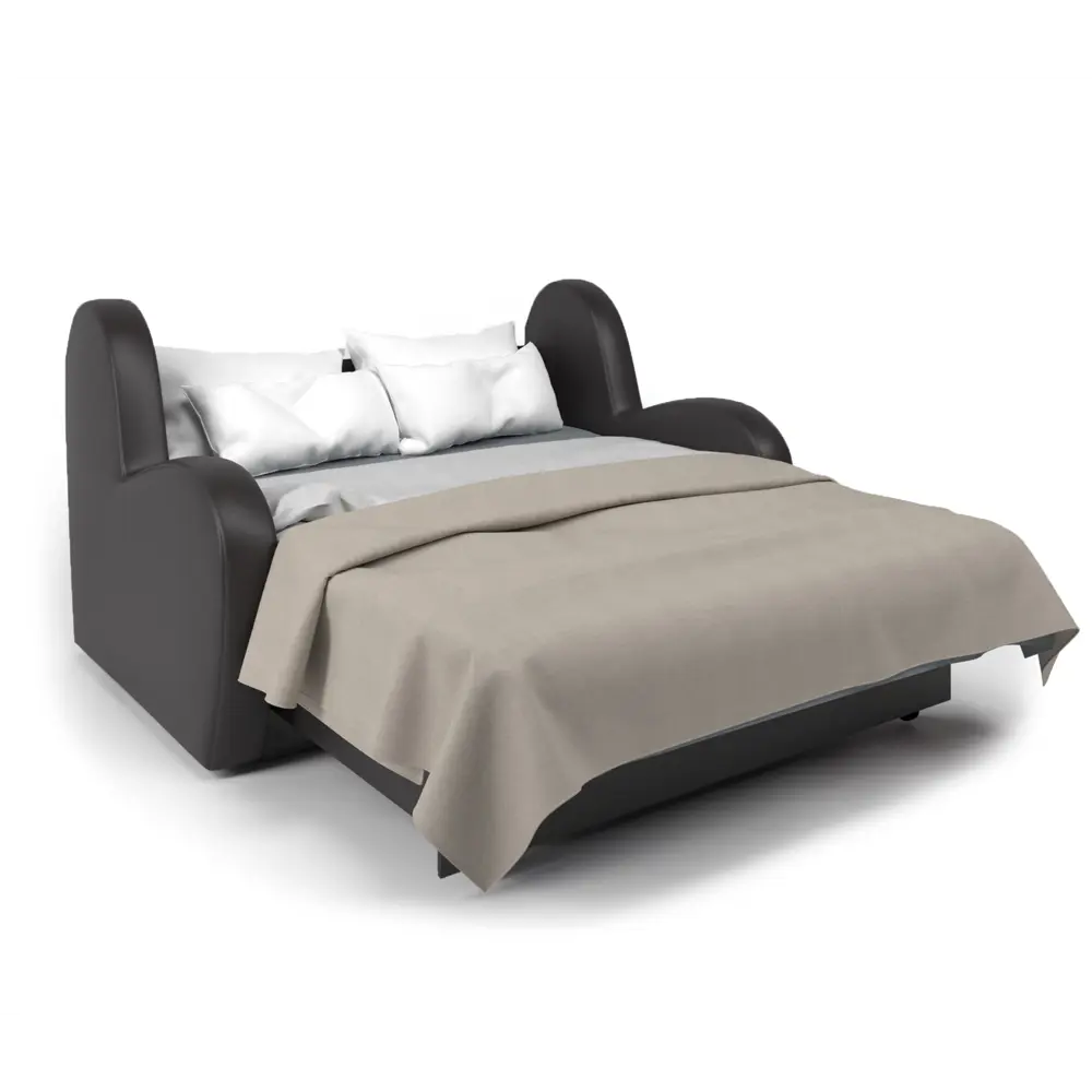 Фото 6 Диван раскладной Гамма Барон 160x95x110 см велюр цвет шоколад/серый с машинками