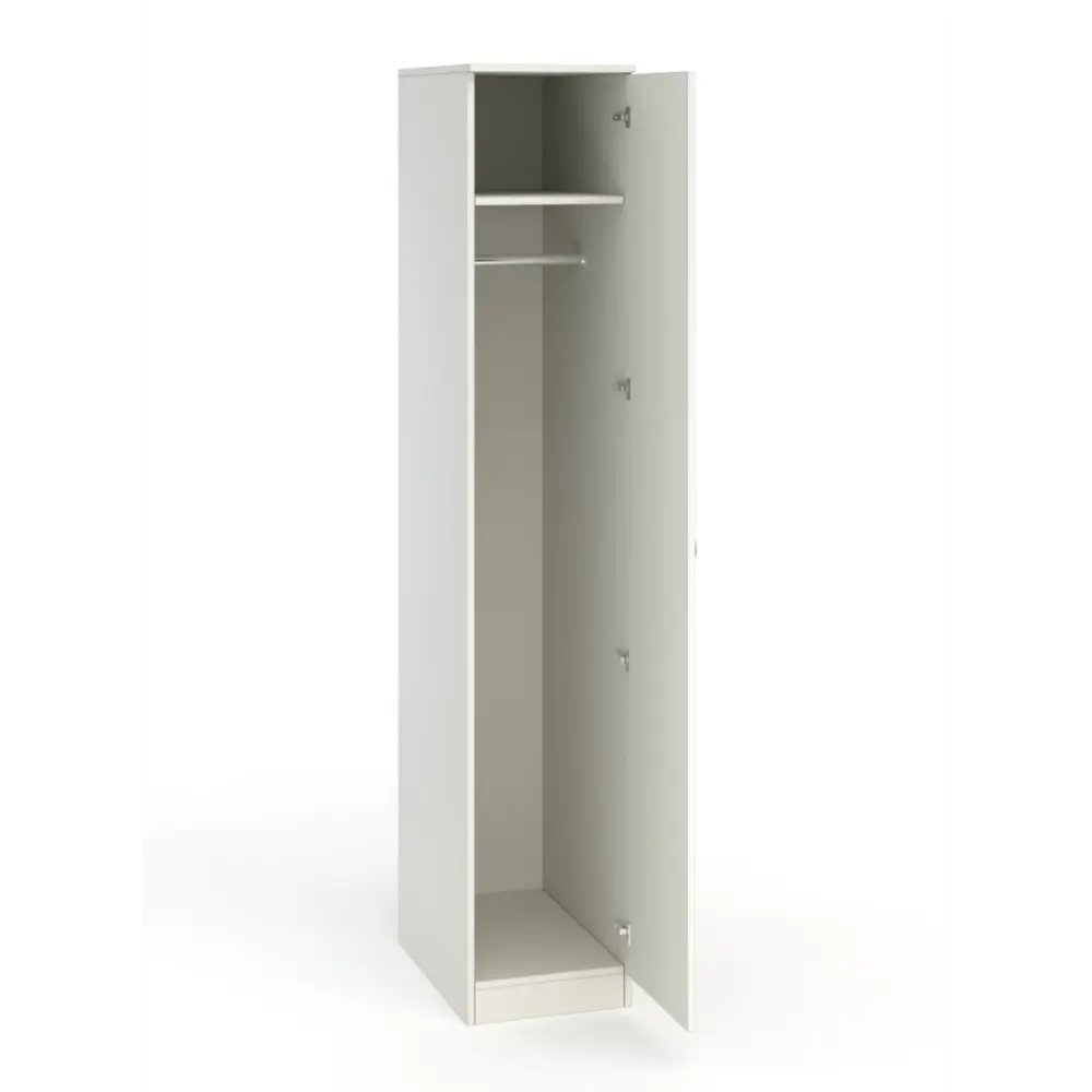 Фото Шкаф распашной с 1 дверью ШО-33 37x192x56 см ЛДСП цвет белый Фото Шкаф распашной с 1 дверью ШО-33 37x192x56 см ЛДСП цвет белый