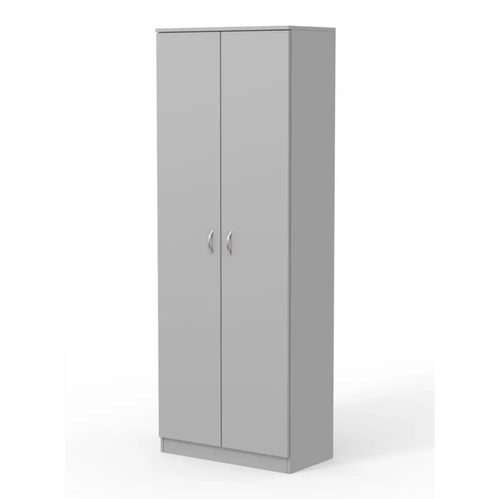 Фото 2 Шкаф распашной с 2 дверями ШО-35 71x192x37 см ЛДСП цвет серый Фото 2 Шкаф распашной с 2 дверями ШО-35 71x192x37 см ЛДСП цвет серый