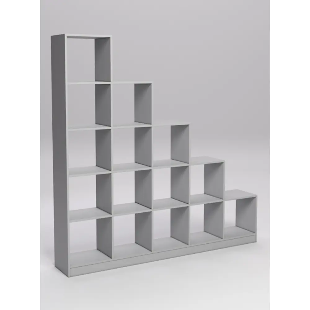 Фото Стеллаж Лестница №1 15 секций 184x184x30 см ЛДСП цвет серый Фото Стеллаж Лестница №1 15 секций 184x184x30 см ЛДСП цвет серый