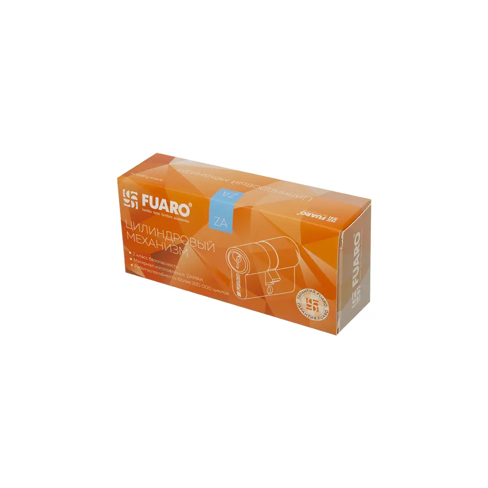 Фото 3 Цилиндровый механизм Fuaro 200 ZA/80 35+10+35 черный Фото 3 Цилиндровый механизм Fuaro 200 ZA/80 35+10+35 черный