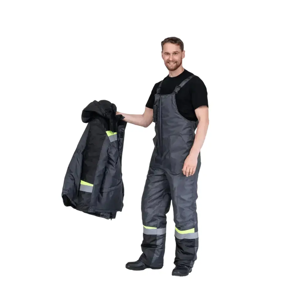 Фото 3 Костюм рабочий утепленный Градус 76135 темно-серый/черный/лимон размер 48-50 рост 182-188 см Фото 3 Костюм рабочий утепленный Градус 76135 темно-серый/черный/лимон размер 48-50 рост 182-188 см