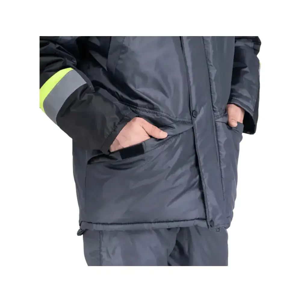 Фото 4 Костюм рабочий утепленный Градус 76135 темно-серый/черный/лимон размер 48-50 рост 182-188 см Фото 4 Костюм рабочий утепленный Градус 76135 темно-серый/черный/лимон размер 48-50 рост 182-188 см