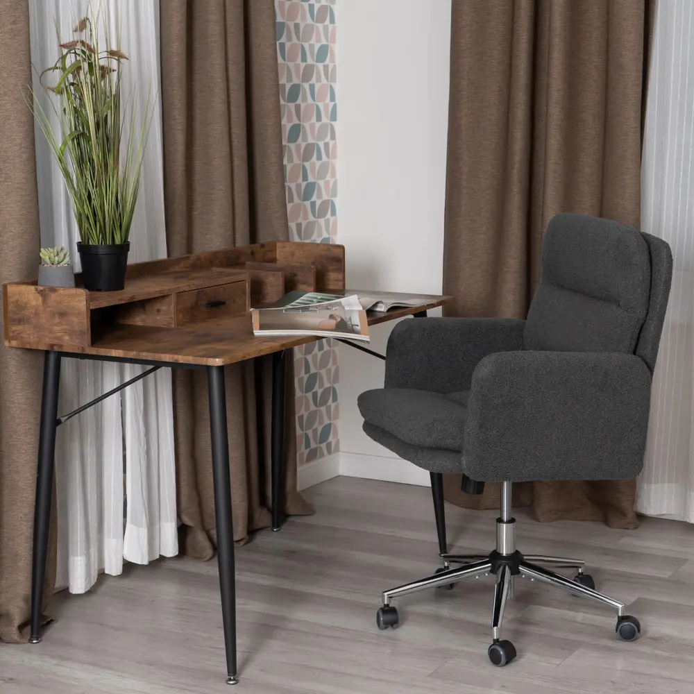 Фото 2 Офисное кресло Tetchair Dover 52x102x48 см велюр цвет серый Фото 2 Офисное кресло Tetchair Dover 52x102x48 см велюр цвет серый