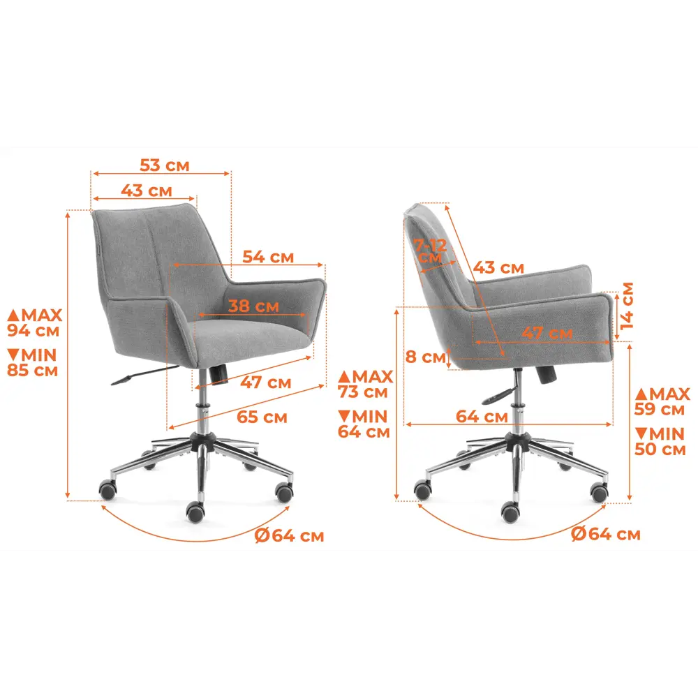 Фото 16 Офисное кресло Tetchair Murano 47x94x47 см велюр цвет бежевый